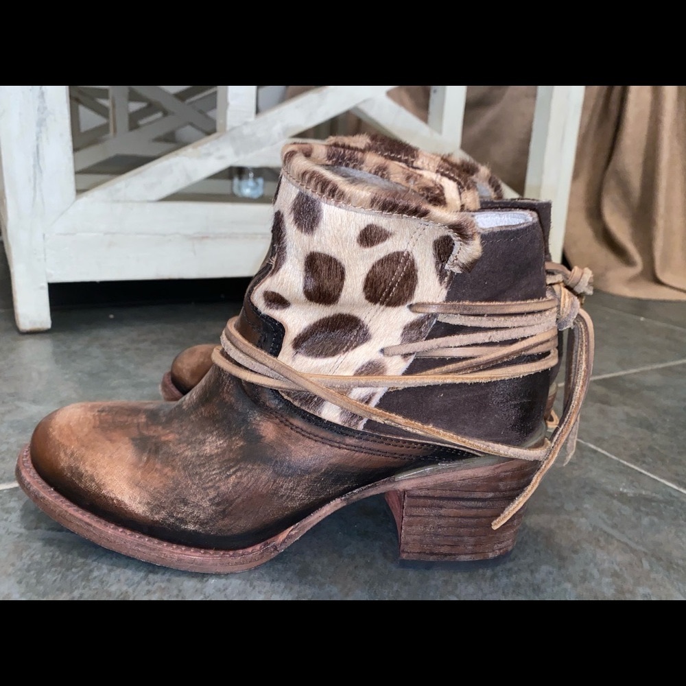 Free Bird Animal Print Booties